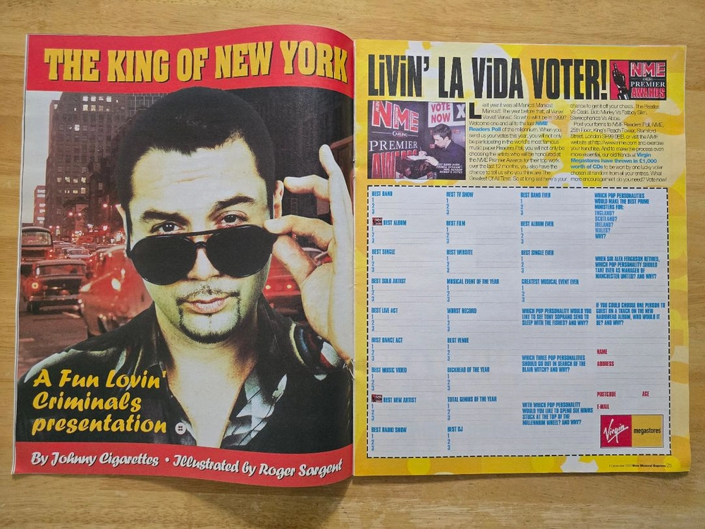 매거진 Fun Lovin Criminals 펀 러빈 크리미널스 NME 라지 매거진 이미지