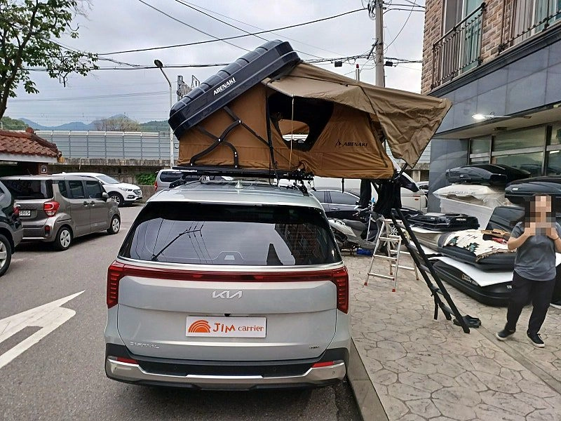 자동차검사 규제 풀림,아베나키 메세타 힐랜더 트랩오버랜드 루프탑텐트 어넥스 가로바 새제품 장착 이미지