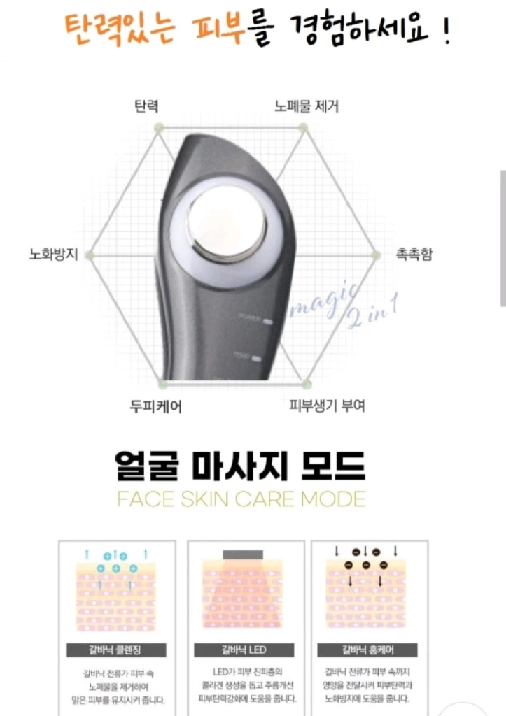 클리아 갈바닉 홈케어 고주파 피부관리기 판매 이미지