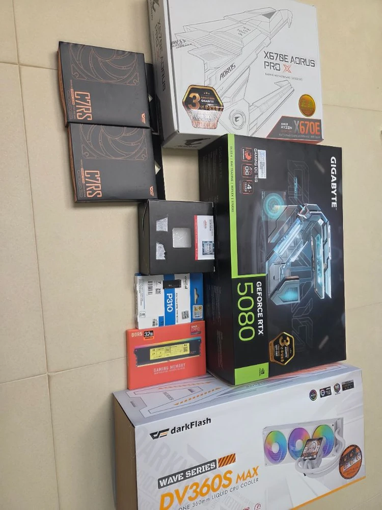 9800x3d, x670e wifi, rtx 5080 초고사양 본체 이미지