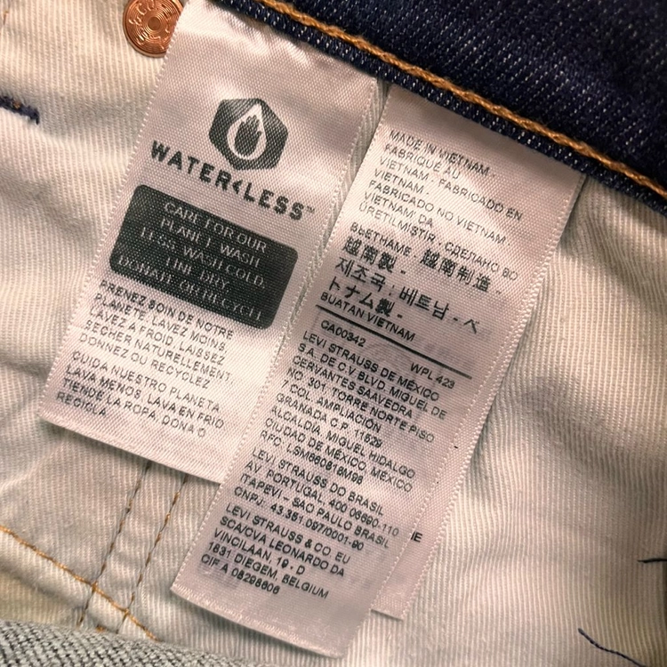 리바이스 502 빅E 데님팬츠 W34 L32 이미지