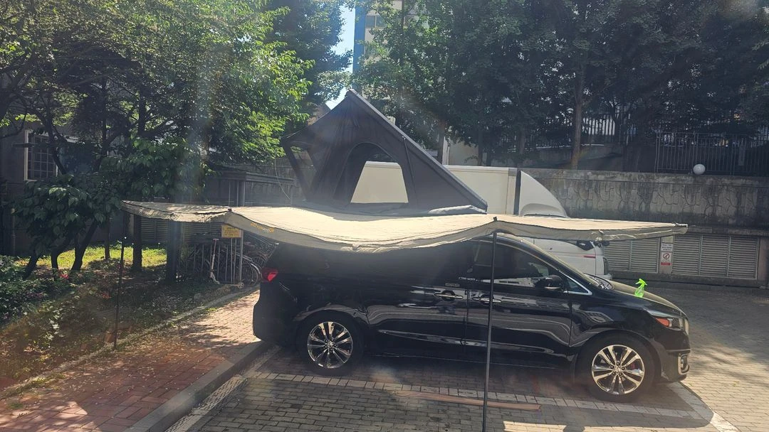 루프탑텐트 270어닝 판매합니다. 이미지