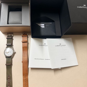 해밀턴 카키필드 메카니컬 38mm 흰판 이미지