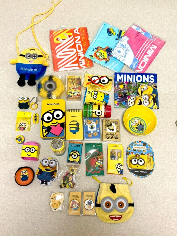 Minions미니언즈 필통키링이어폰지비츠수첩공책오프너굿즈goods일괄처분 이미지