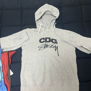꼼데가르송 cdg 스투시 콜라보 후드티 L 이미지