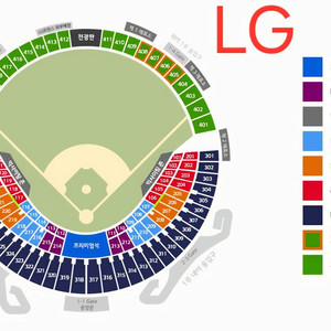 8.8 8월 8일(토) LG vs 기아 1루 네이비석 2연석~8연석 엘지 타이거즈 KIA 잠실야구장 이미지