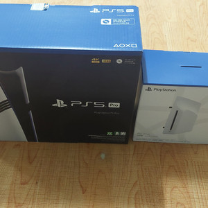 미개봉 PS5 PRO, PS 포탈, 디스크드라이브 이미지