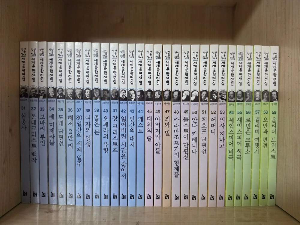 서울대선정 한국문학전집 100권 / 세계문학전집 100권 (상태좋음) 이미지