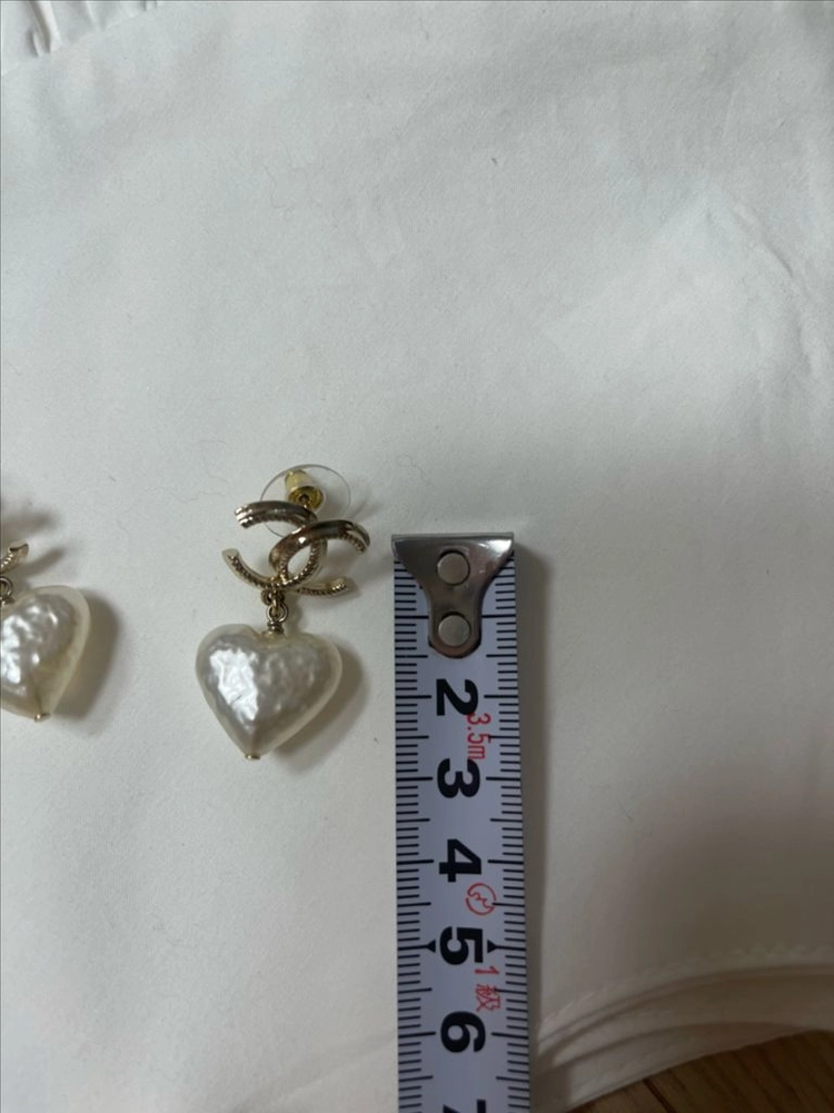 샤넬 커스튬주얼리 하트이어링 귀걸이(정품) 이미지