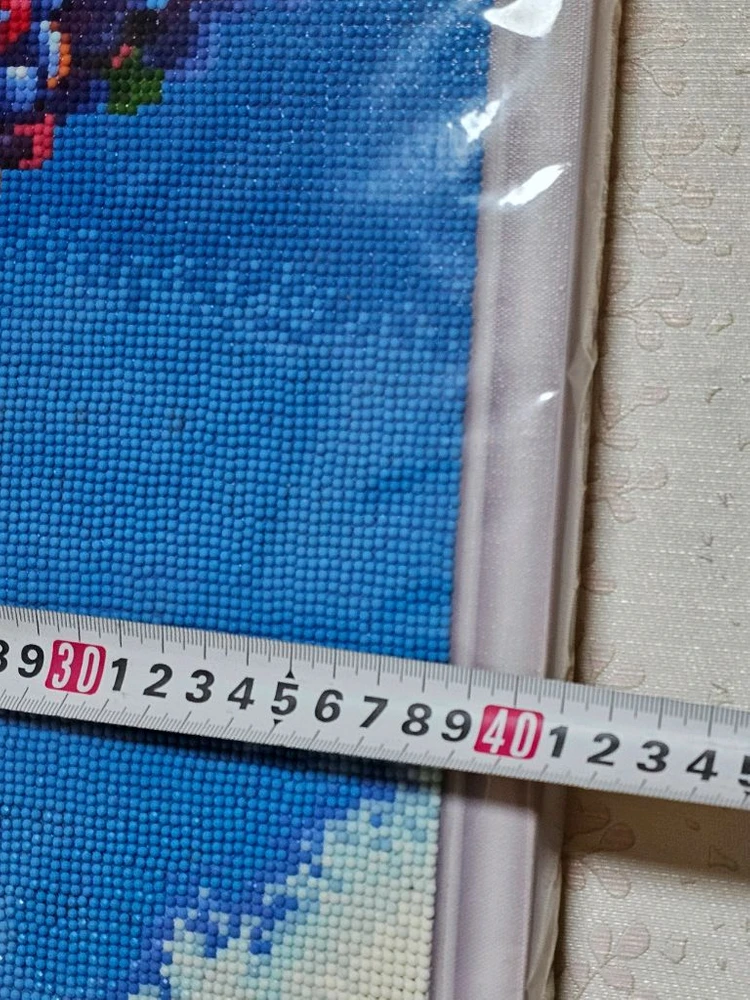 파란하늘풍선집 캔버스 보석십자수 완성품3종 40x50cm 이미지