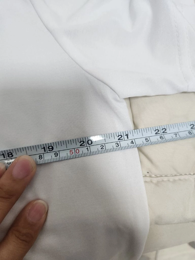 [미착용&새제품/반택무배] 스투시 냉감 반팔티 화이트 블루로고 여자L /남자M [택달린새상품] 이미지