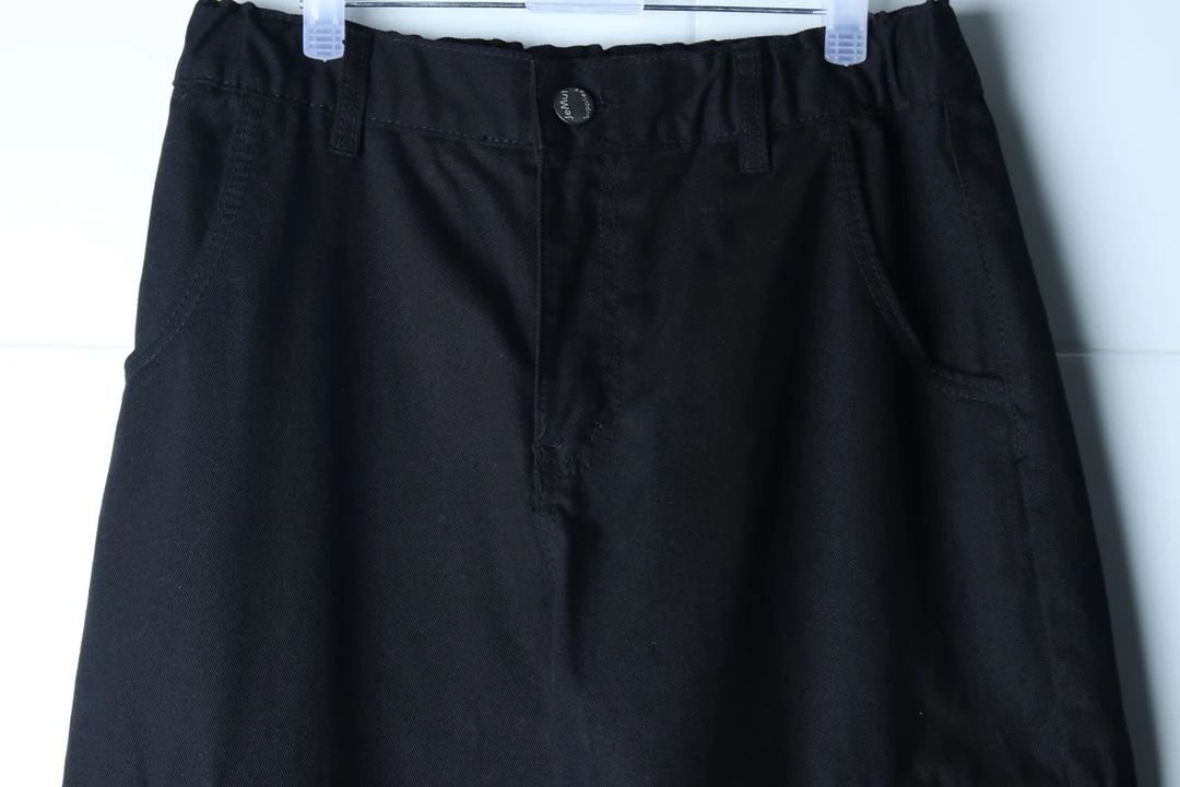 (M-L) 제멋 면바지 팬츠 카고 밴딩 블랙 아메카지 이미지