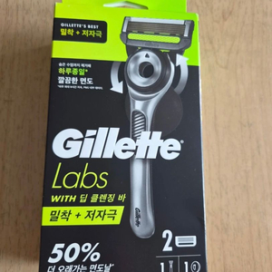 질레트 랩스 딥 클렌징바 면도기+면도날2개(새상품) 이미지