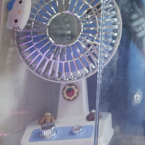헬로키티 레트로 선풍기 블루 이미지
