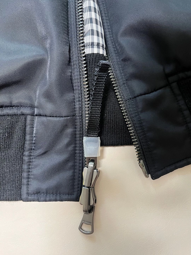 버버리 BURBERRY 스몰로고 블랙 리버시블 봄버 자켓 100사이즈 이미지