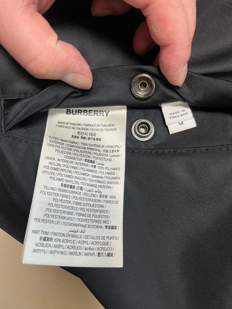 버버리 BURBERRY 스몰로고 블랙 리버시블 봄버 자켓 100사이즈 이미지