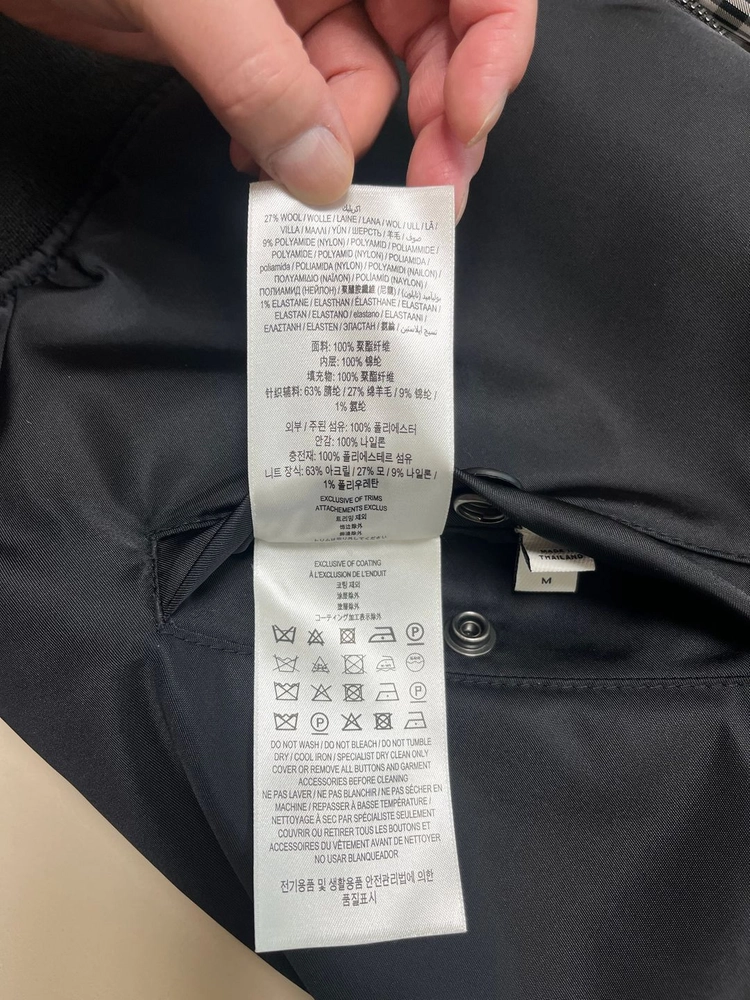 버버리 BURBERRY 스몰로고 블랙 리버시블 봄버 자켓 100사이즈 이미지