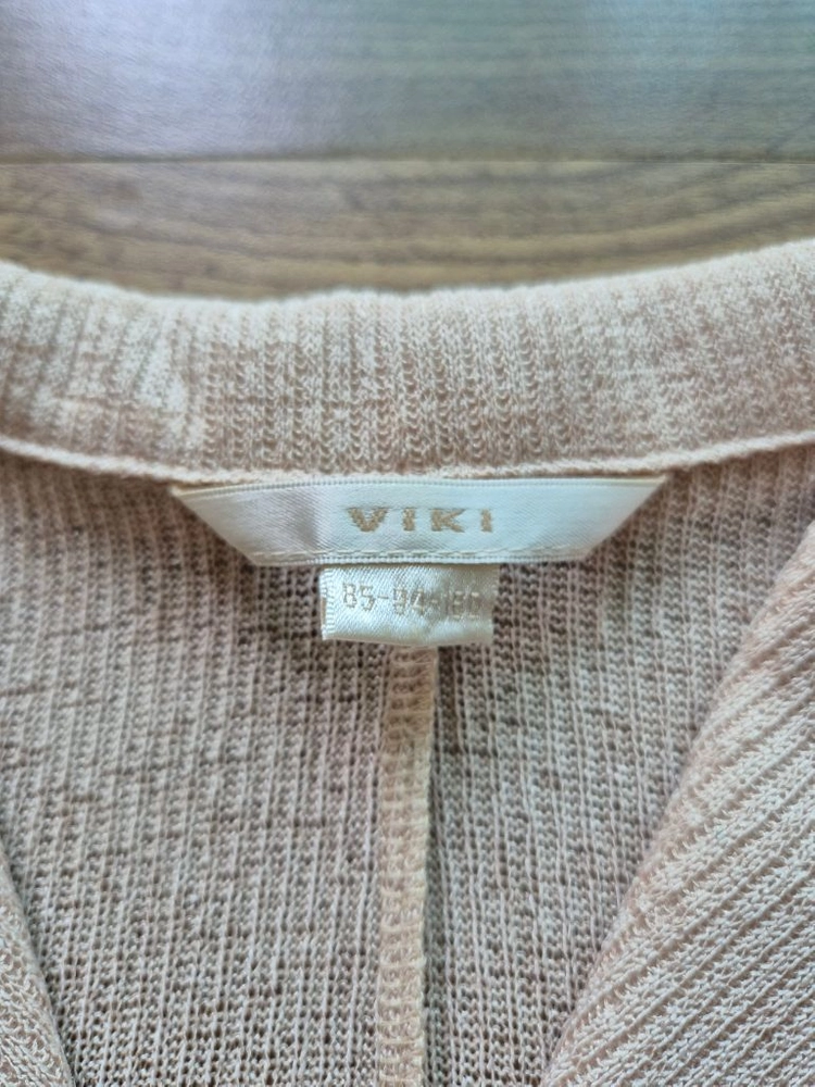 VIkI 베이지 반팔 니트 새상품수준 이미지
