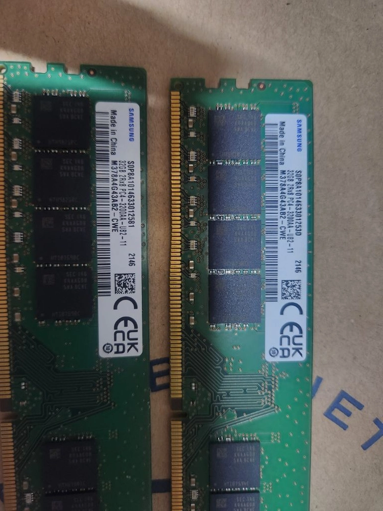 DDR4 32GB 메모리 2개 세트 이미지