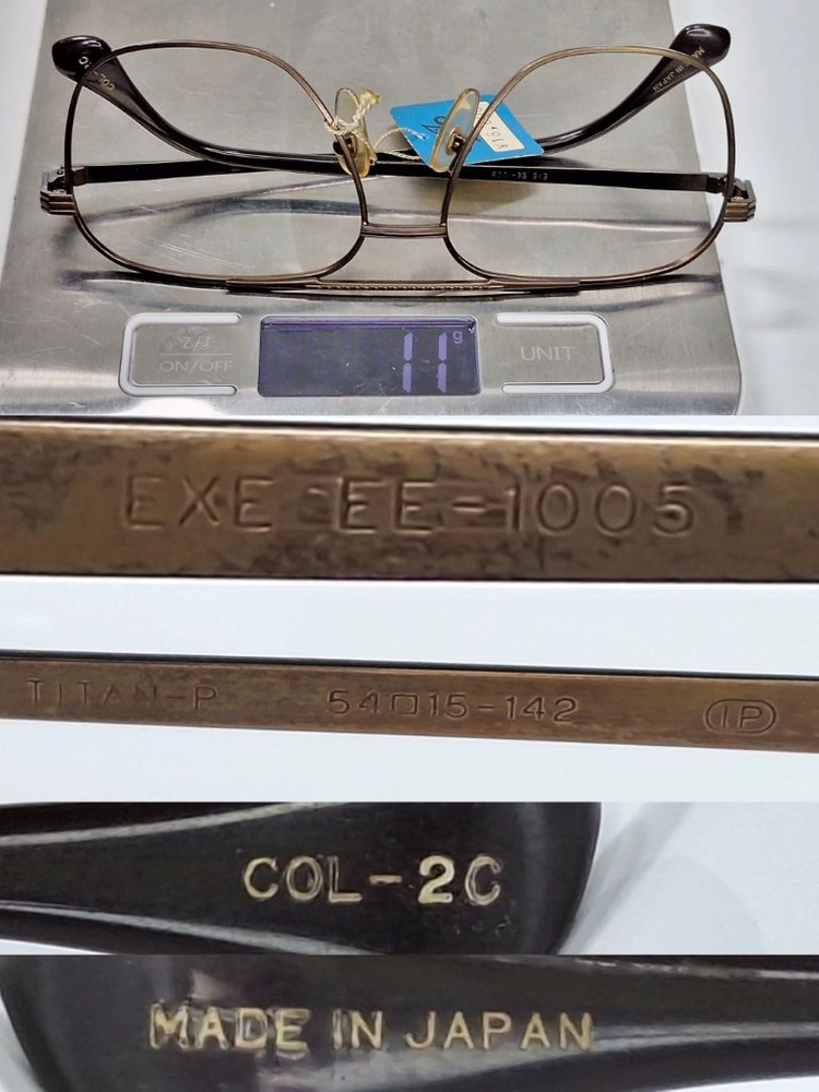 EXE EE-1005 안경테 투브릿지 54mm 티타늄 일본 수입 빈티지 레트로 클래식 복고 아메카지 패션 아이웨어 이미지
