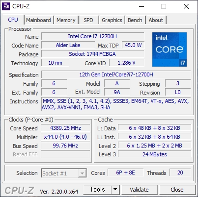 한성 노트북 i7 12700H, RTX3060 Laptop 이미지