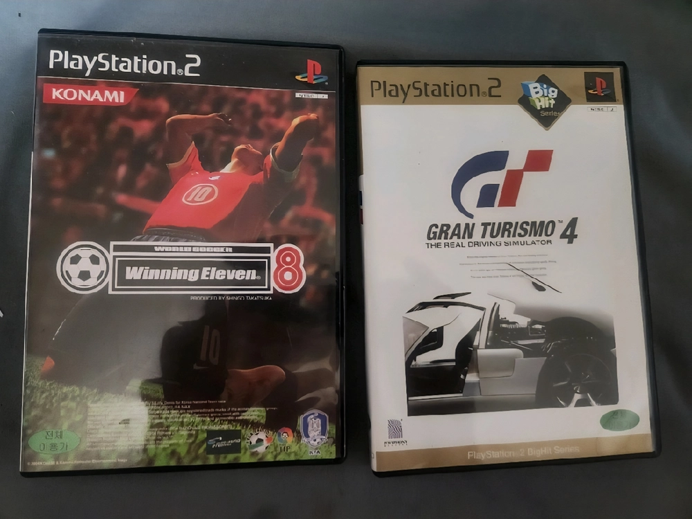 ps2 패드+위닝일레븐8 +그란투리스모4 ps2 듀얼쇼크2 이미지