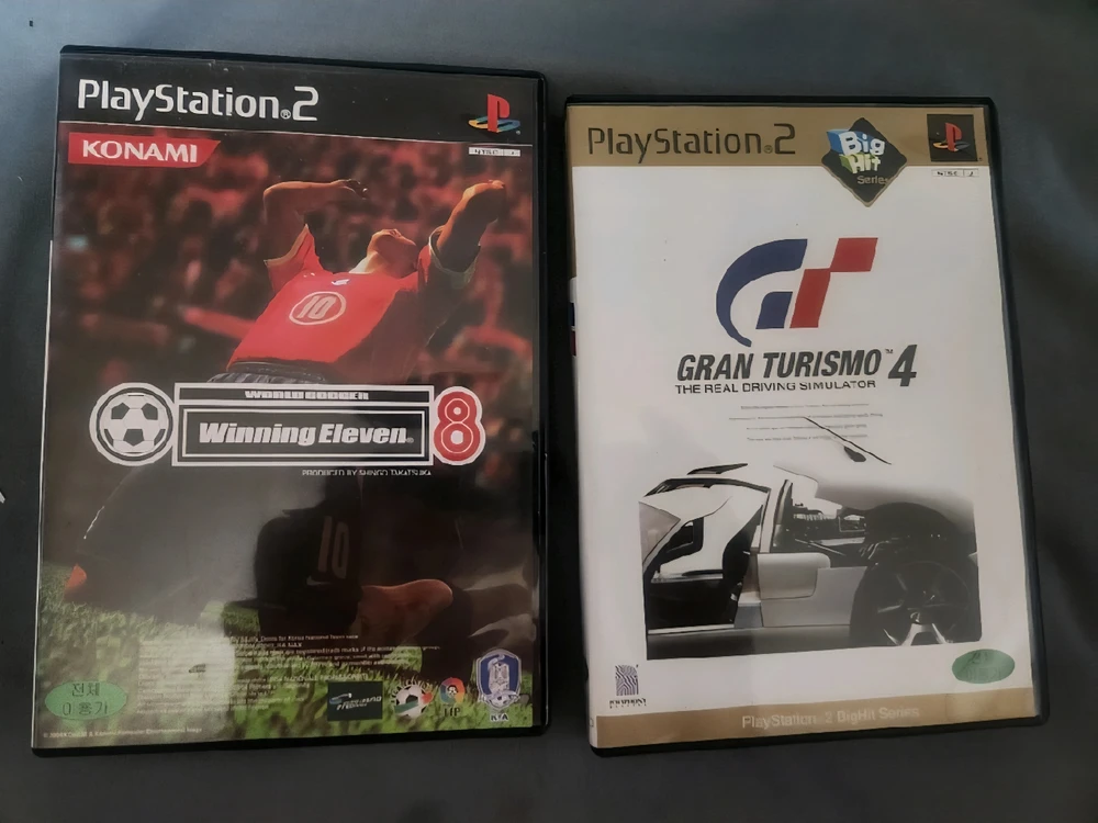 ps2 패드+위닝일레븐8 +그란투리스모4 ps2 듀얼쇼크2 이미지