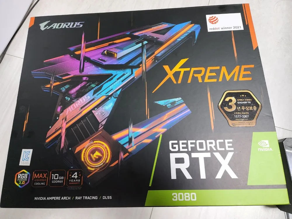 어로스 RTX 3080 그래픽카드 팝니다 - 안심되는 중고거래