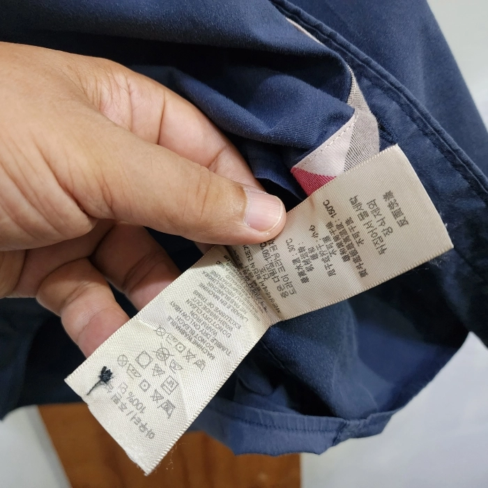 [버버리 브릿] 남성 호스 자수 체크 배색 반팔 셔츠 XL 이미지