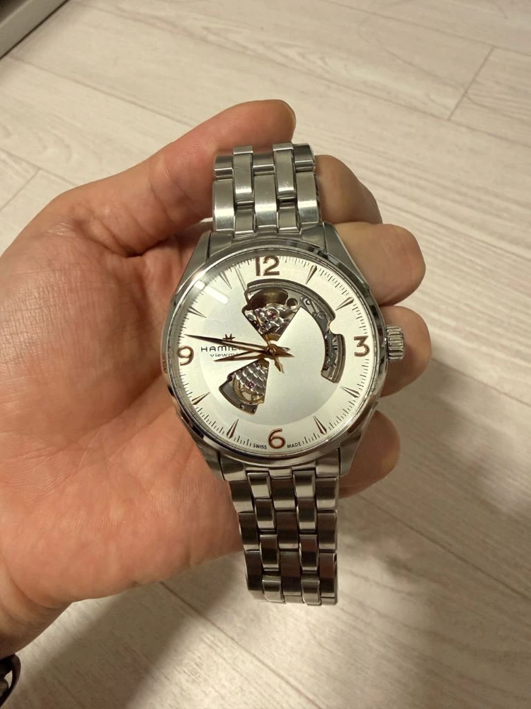 해밀턴 재즈마스터 오픈하트 42mm 흰판 - 안심되는 중고거래