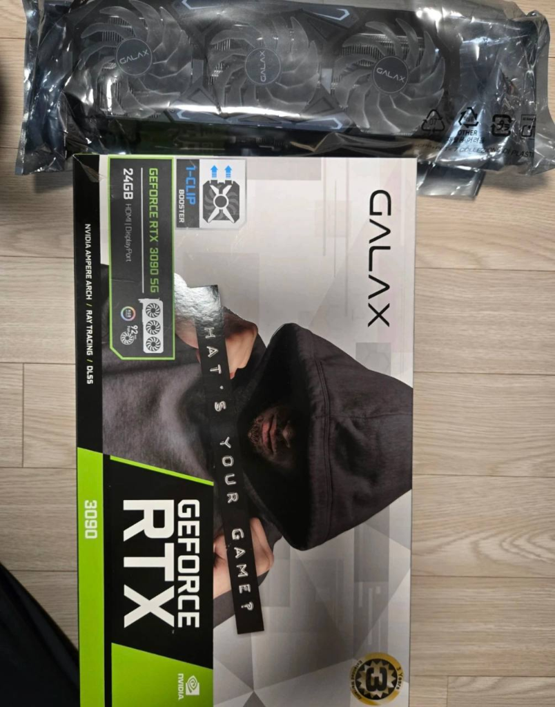 갤럭시 RTX 3090 24GB 그래픽카드 이미지