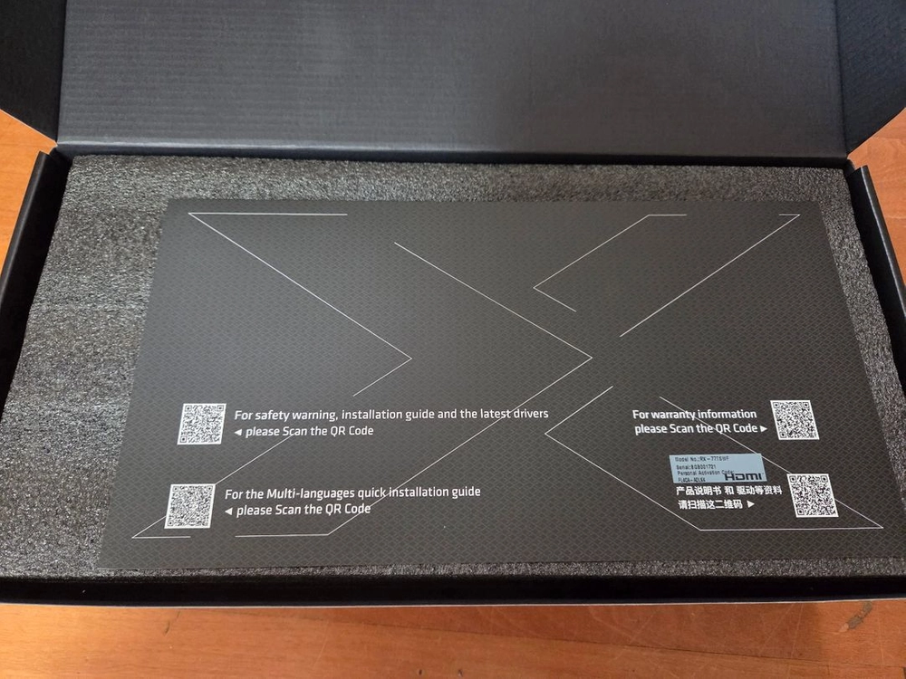 XFX SWFT 210 RX 7700 XT 교환품 미개봉 이미지