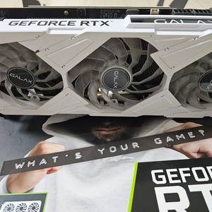 갤럭시 rtx3080 Ti 화이트 그래픽카드 이미지