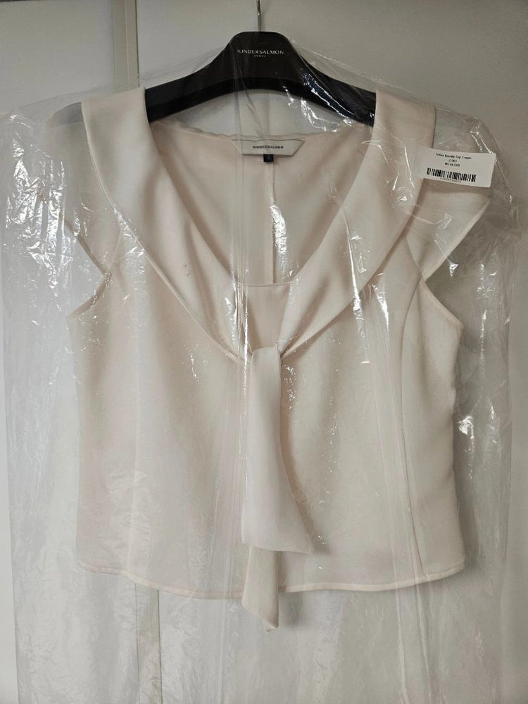 킨더살몬 Valois Bowtie Top Cream M사이즈 이미지