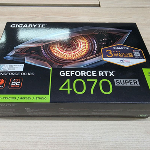 기가바이트 GIGABYTE 지포스 GEFORCE RTX 4070 SUPER OC 12G 미사용품 판매 이미지