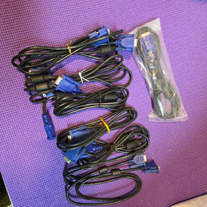 모니터선 RGB VGA 케이블 6개 이미지