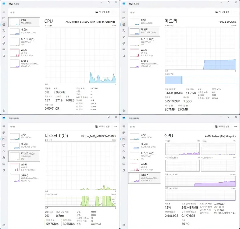 ASUS 라이젠 7520U 16기가 15.6인치 노트북 팝니다. 수원 이미지