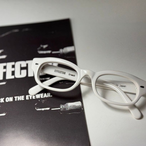 이펙터 EFFECTOR 크런치 화이트 안경 0163 이미지