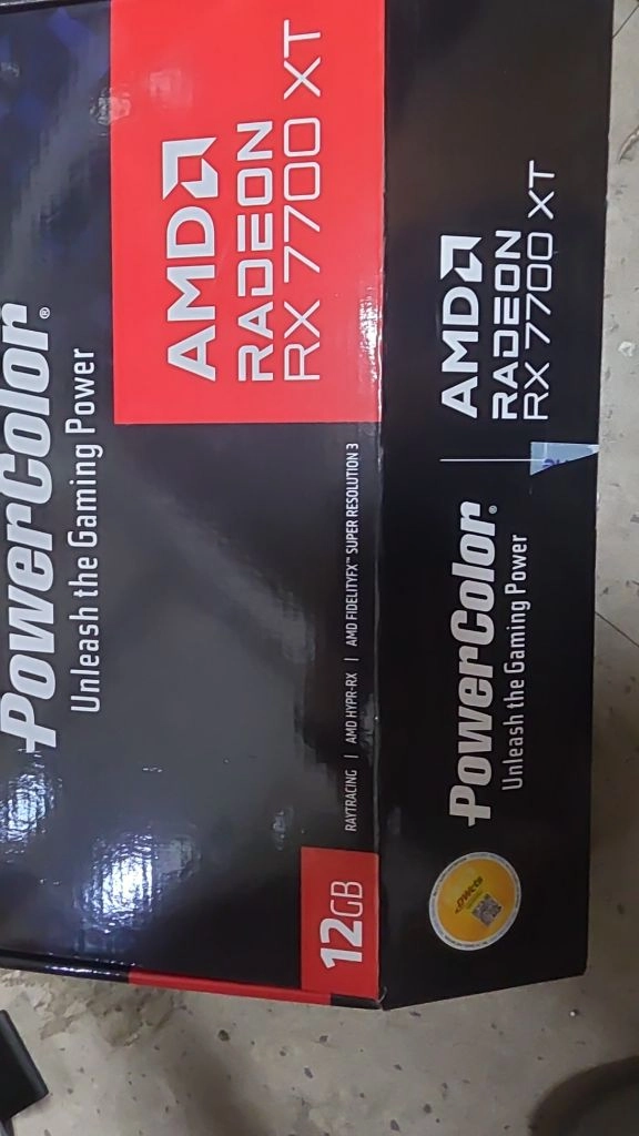 파워칼라 RX 7700 XT 그래픽카드 이미지