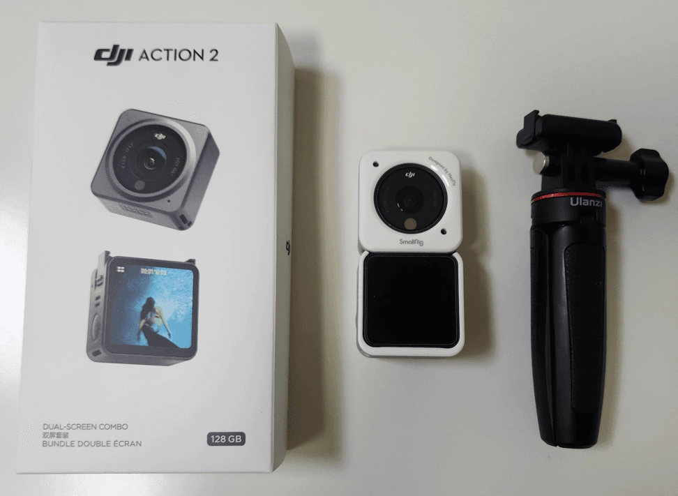 DJI 오즈모 액션 2 듀얼 스크린 콤보 128GB 풀세트 - 안심되는 중고거래