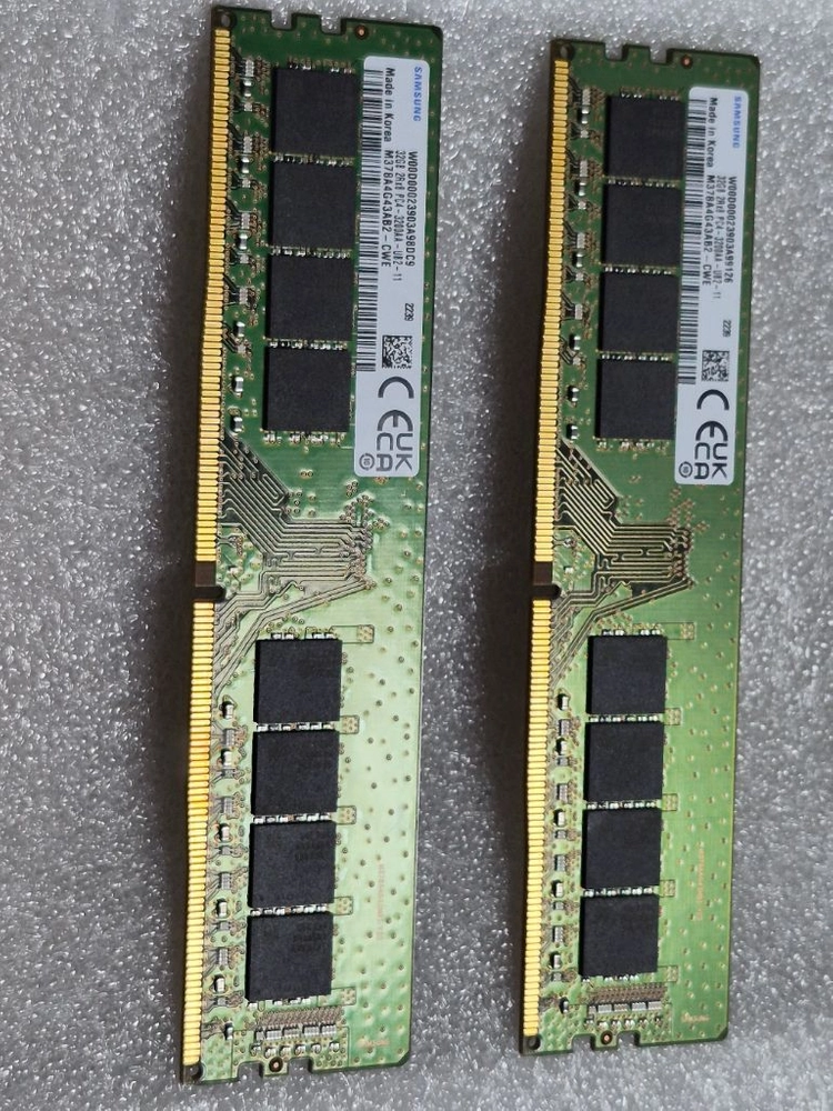 삼성 DDR4 3200AA 32GB 메모리 2개 세트 합 64GB - 안심되는 중고거래