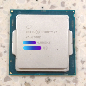 인텔 코어 i7-6세대 6700K 6세대 대장 CPU + 미사용 써멀구리스 포함 이미지