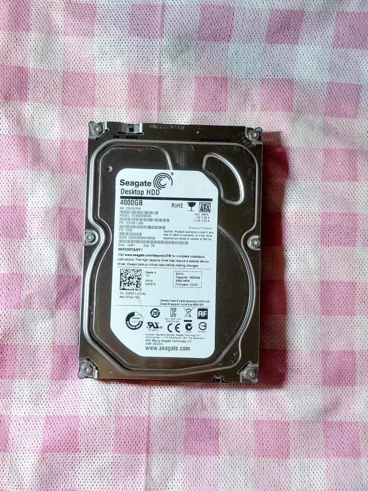 씨게이트 바라쿠다 HDD 4TB 3.5인치 이미지