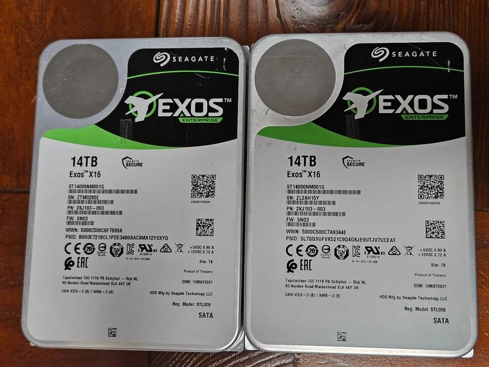 14th sata hdd 8개 팝니다. 이미지