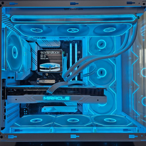 5700X3D RTX 4070 SUPER 화이트 PC 이미지