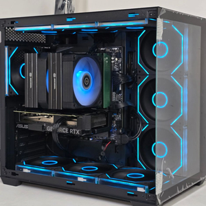 (새제품 반본체 공랙 블랙)9800X3D, 32GB, 850W GOLD, 공랭최강, 방송게이밍컴퓨터본체 이미지