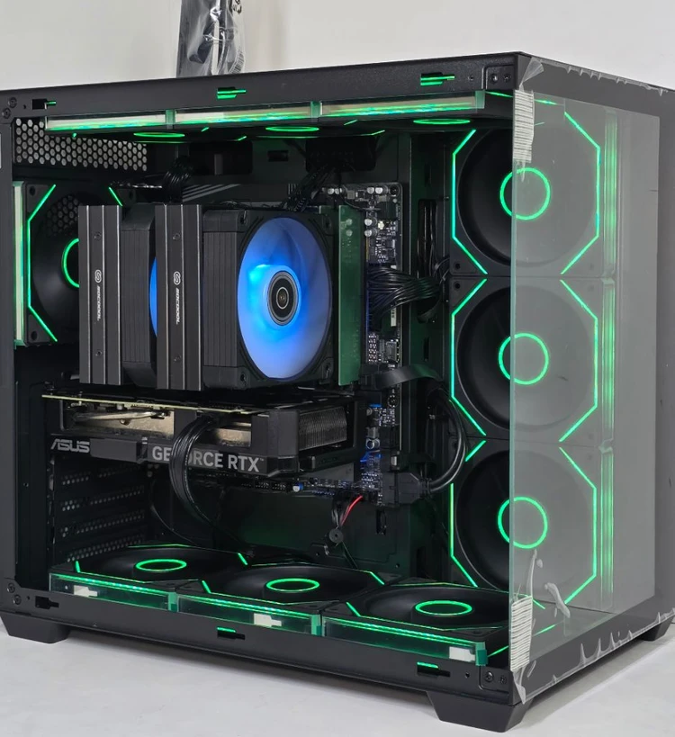 (새제품 반본체 공랙 블랙)9800X3D, 32GB, 850W GOLD, 공랭최강, 방송게이밍컴퓨터본체 이미지