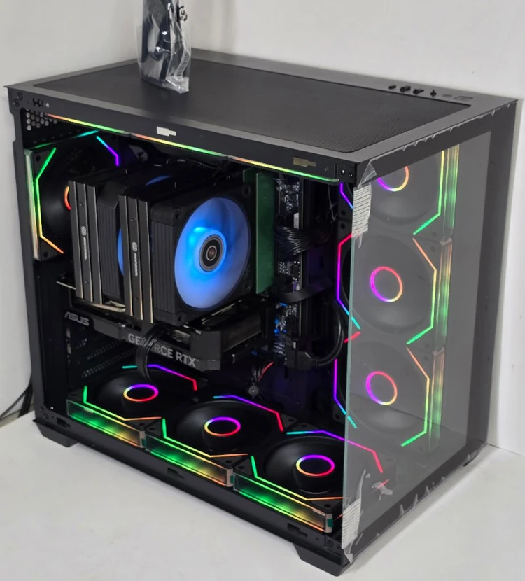 (새제품 반본체 공랙 블랙)9800X3D, 32GB, 850W GOLD, 공랭최강, 방송게이밍컴퓨터본체 이미지