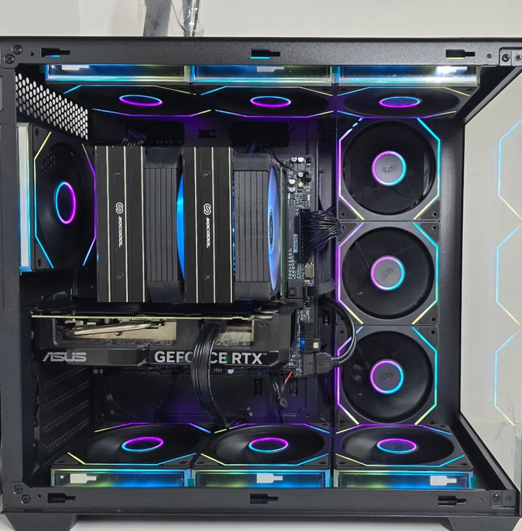 (새제품 반본체 공랙 블랙)9800X3D, 32GB, 850W GOLD, 공랭최강, 방송게이밍컴퓨터본체 이미지