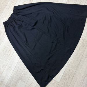 (S) GU 드라이 플레어 고무줄 스커트 블랙 이미지